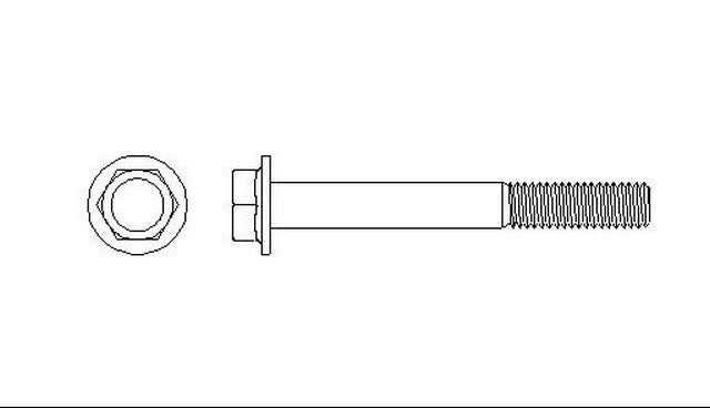 Better Brake Parts Disc Brake Caliper Bolt P/N:6058 Fits: BMW 325, BMW 325e, BMW 325es, BMW 325i, BMW 325is, BMW 325ix, Chrysler 300m, Chrysler Aspen, Chrysler Cirrus, Chrysler Concorde - Image 1