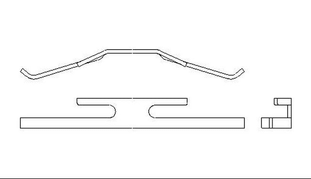 Better Brake Parts Disc Brake Pad Retaining Clip P/N:6079 Fits: Pontiac Lemans 93-88 - Image 1