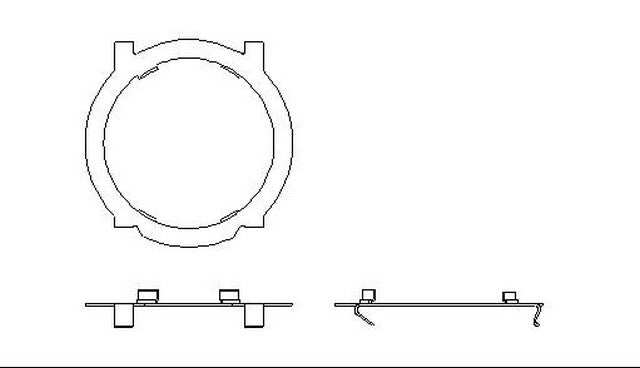 Better Brake Parts Disc Brake Pad Retaining Clip P/N:6086 Fits: Pontiac Fiero 87-85 - Image 1