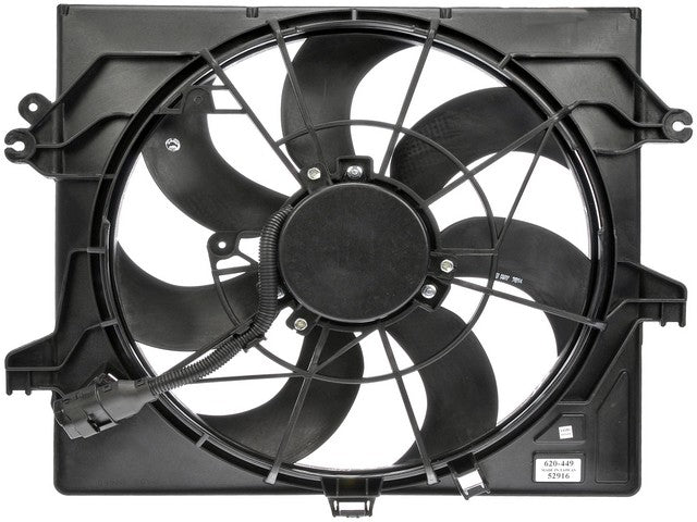 Dorman - OE Solutions Ensamble de Ventilador de Motor P/N:620-449 Fits: Hyundai Veloster 17-13 - Image 1