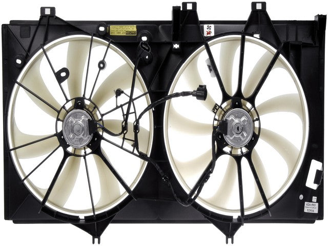 Dorman - OE Solutions Ensamble de Ventilador de Motor P/N:620-593 Fits: Lexus Es350 18-16, Toyota Avalon 18-13, Toyota Camry 17-12 - Image 1