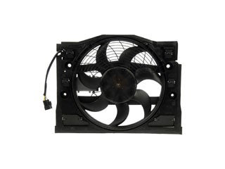 Dorman - OE Solutions Ensamble de Ventilador del Condensador de Aire Acondicionado P/N:621-385 Fits: BMW 320i, BMW 323ci, BMW 323i, BMW 323is, BMW 325ci, BMW 325i, BMW 325xi, BMW 328ci, BMW 328i, BMW 330ci, BMW 330i, BMW 330xi - Image 1