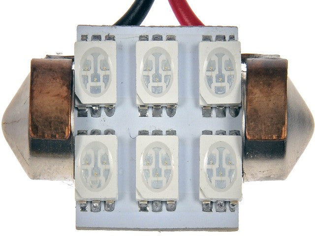 Dorman Dome Light Bulb,Glove Box Light Bulb,Map Light Bulb,Stepwell Light Bulb P/N:6461B-SMD Fits: BMW 2002, BMW 318i, BMW 318is, BMW 318ti, BMW 320i, BMW 323ci, BMW 323i, BMW 323is, BMW 325 - Image 1