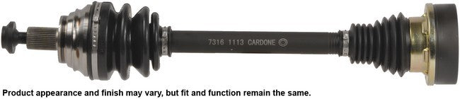 CARDONE New CV Axle Assembly P/N:66-7316 Fits: Volkswagen Bora 2008, Volkswagen Bora 2010, Volkswagen Jetta 14-05, Volkswagen Rabbit 09-06 - Image 1