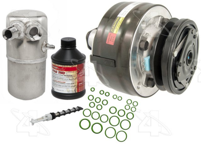 Four Seasons A/C Compressor Kit P/N:6614NK Fits: Chevrolet C1500, Chevrolet C2500, Chevrolet C35, Chevrolet C3500, Chevrolet K1500, Chevrolet K2500, Chevrolet K3500, GMC C1500, GMC C2500, GMC C3500, GMC K1500, GMC K2500, GMC K3500 - Image 1