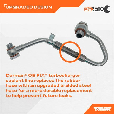 Dorman - OE Solutions Línea de Enfriamiento de Turbocargador P/N:667-562 Fits: Jeep Grand Cherokee 21-14, Ram 1500 18-14, Ram 1500 Classic 2019 - Image 3
