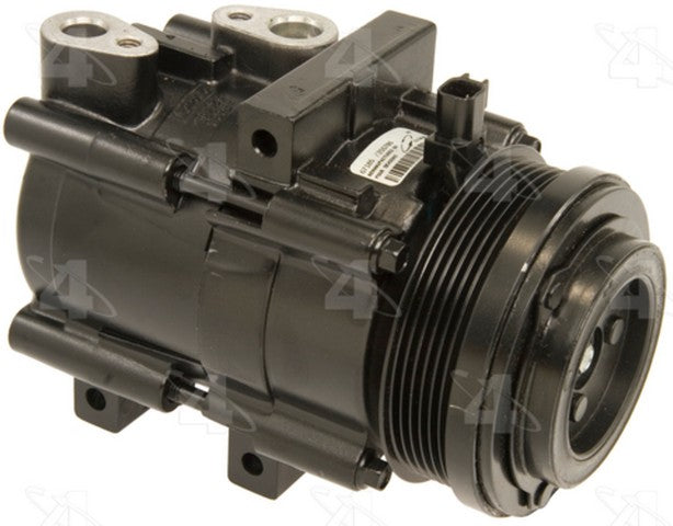 Four Seasons A/C Compressor P/N:67185 Fits: Ford Crown Victoria 11-06, Ford Explorer 10-06, Ford Explorer Sport Trac 10-07, Lincoln Town Car 11-06, Mercury Grand Marquis 11-06, Mercury Mountaineer 10-06 - Image 1