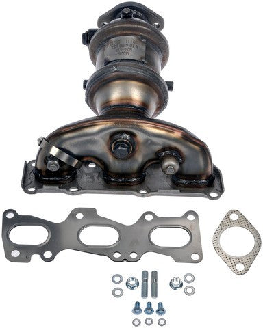 Dorman - OE Solutions Colector de escape con convertidor catalítico integrado P/N:672-421 Fits: Hyundai Santa Fe 17-13, Kia Sorento 15-12 - Image 1