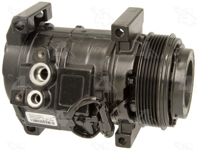 Four Seasons A/C Compressor P/N:67316 Fits: Cadillac Deville, Cadillac Seville, Chevrolet Silverado 1500, Chevrolet Silverado 2500 Hd, Chevrolet Silverado 3500, Chevrolet Silverado 3500 Hd, GMC Sierra 1500, GMC Sierra 2500 Hd - Image 1