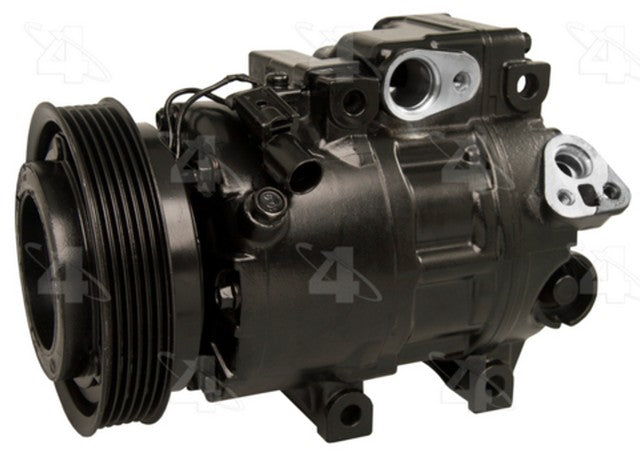 Four Seasons A/C Compressor P/N:67348 Fits: Hyundai Azera 11-06, Hyundai Santa Fe 09-07, Hyundai Sonata 09-06, Kia Amanti 09-07, Kia Optima 08-06 - Image 1