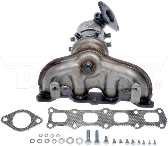 Dorman - OE Solutions Colector de escape con convertidor catalítico integrado P/N:674-128 Fits: Hyundai Sonata 15-11, Hyundai Sonata 2009, Kia Forte 13-10, Kia Forte Koup 13-10, Kia Forte5 13-12, Kia Magentis 10-09, Kia Optima 16-09, Kia Rondo 10-09 - Image 1