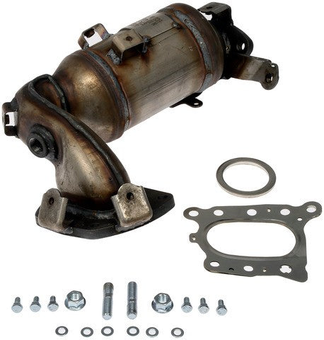 Dorman - OE Solutions Colector de escape con convertidor catalítico integrado P/N:674-322 Fits: Lexus Rx350 22-16, Lexus Rx350l 20-18, Lexus Rx450h 22-16, Lexus Rx450hl 22-18, Toyota Highlander 22-17, Toyota Sienna 20-17 - Image 1
