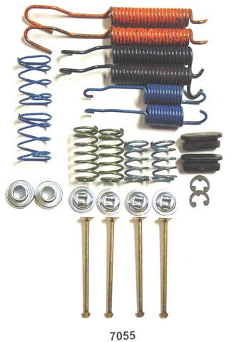 Better Brake Parts Drum Brake Hardware Kit P/N:7055K Fits: Chevrolet C1500 Suburban, Chevrolet C20, Chevrolet C20 Suburban, Chevrolet C2500, Chevrolet C2500 Suburban, Chevrolet C3500, Chevrolet Express 2500, Chevrolet Express 3500, Chevrolet G30 - Image 1