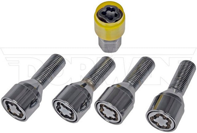 Dorman - Autograde Wheel Lock Set P/N:712-690 Fits: Porsche 911 83-80, Volkswagen Caravelle 96-95, Volkswagen Combi 01-93, Volkswagen Panel 01-93, Volkswagen Transporter 94-93, Volkswagen Vanagon 91-80 - Image 1