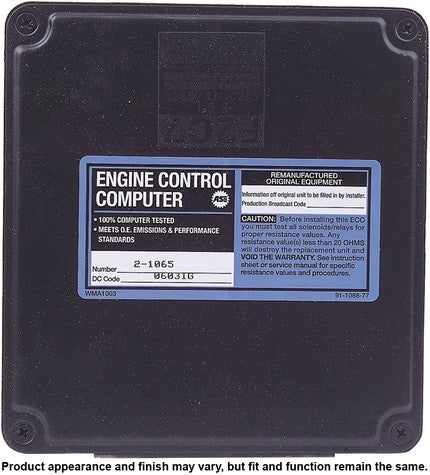 CARDONE Reman Engine Control Module (ECM) P/N:72-1065 Fits: Toyota 4runner 1990, Toyota Pickup 90-89 - Image 3