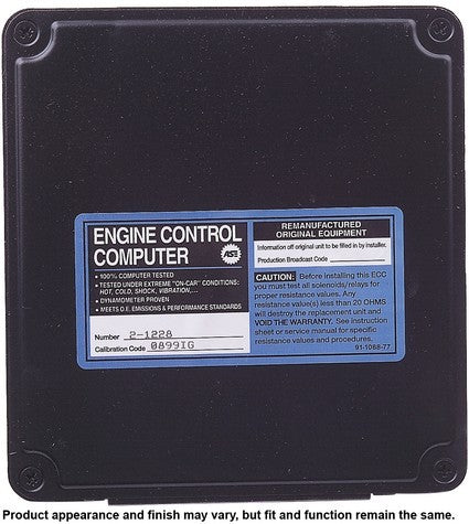 CARDONE Reman Engine Control Module (ECM) P/N:72-1228 Fits: Toyota 4runner 1989 - Image 3