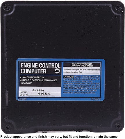 CARDONE Reman Engine Control Module (ECM) P/N:72-1246 Fits: Toyota Corolla 92-91 - Image 3
