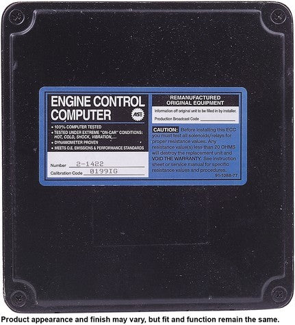 CARDONE Reman Engine Control Module (ECM) P/N:72-1422 Fits: Toyota Corolla 1994 - Image 3