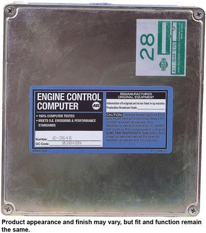 CARDONE Reman Engine Control Module (ECM) P/N:72-3648 Fits: Nissan 240sx 93-91 - Image 4