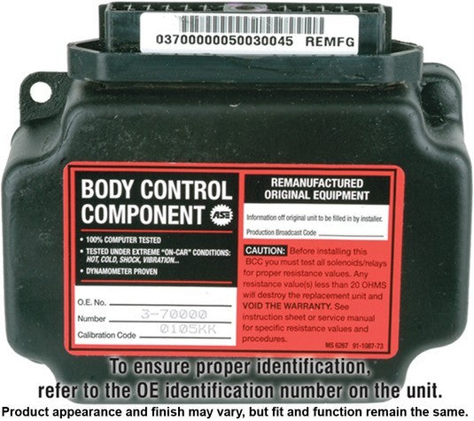 CARDONE Reman Body Control Module P/N:73-17561 Fits: Chrysler New Yorker 1988, Dodge Dynasty 1988 - Image 3