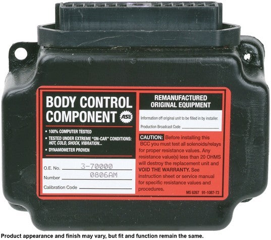 CARDONE Reman Relay Control Module P/N:73-70000 Fits: Ford Taurus 88-87, Ford Thunderbird 88-87, Lincoln Continental 1988, Mercury Sable 88-87 - Image 4