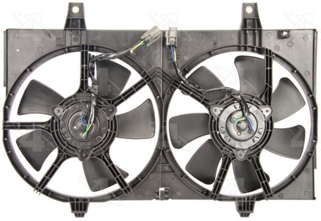 Four Seasons Dual Radiator and Condenser Fan Assembly P/N:75372 Fits: Infiniti I35 04-02, Nissan Maxima 03-02 - Image 1
