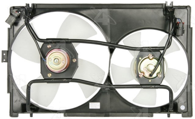 Four Seasons Dual Radiator and Condenser Fan Assembly P/N:75470 Fits: Nissan Sentra 88-87, Nissan Tsuru 88-87 - Image 1