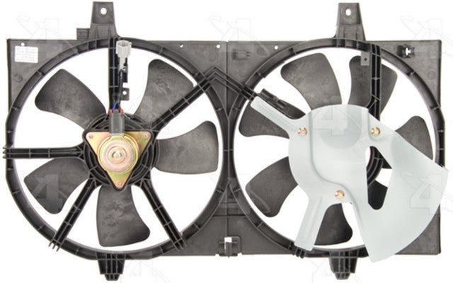 Four Seasons Dual Radiator and Condenser Fan Assembly P/N:75527 Fits: Nissan Sentra 06-02, Nissan Tsuru 2002 - Image 1