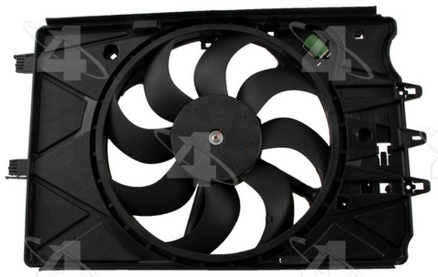 Four Seasons Engine Cooling Fan Assembly P/N:75956 Fits: Fiat 500 2016, Fiat 500 2019, Fiat 500l 2014, Fiat 500l 20-16, Fiat 500x 2016, Fiat 500x 2019 - Image 1
