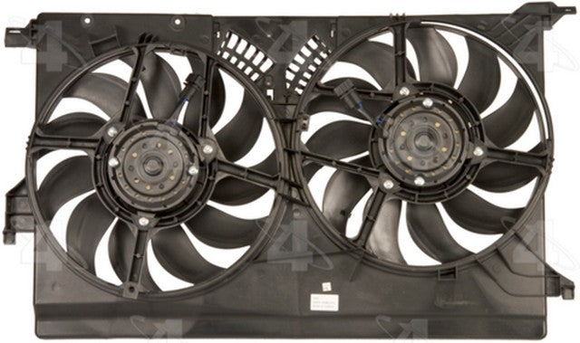 Four Seasons Dual Radiator and Condenser Fan Assembly P/N:76161 Fits: Saab 9-3 10-06, Saab 9-3 2003, Saab 9-3x 2010 - Image 1
