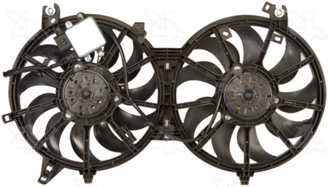 Four Seasons Dual Radiator and Condenser Fan Assembly P/N:76162 Fits: Infiniti Ex35, Infiniti Ex37, Infiniti Fx35, Infiniti Fx37, Infiniti Fx50, Infiniti G25, Infiniti G35, Infiniti G37, Infiniti M35h, Infiniti M37 - Image 1