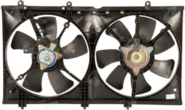 Four Seasons Dual Radiator and Condenser Fan Assembly P/N:76163 Fits: Mitsubishi Lancer 07-02 - Image 1