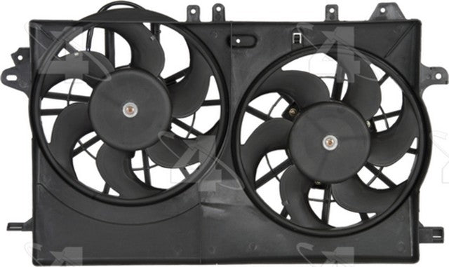 Four Seasons Dual Radiator and Condenser Fan Assembly P/N:76182 Fits: Saab 9-5 09-99 - Image 3