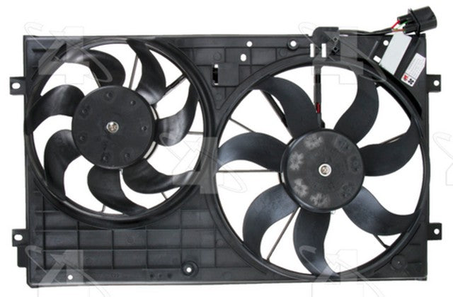 Four Seasons Dual Radiator and Condenser Fan Assembly P/N:76305 Fits: Volkswagen Beetle 15-12, Volkswagen Golf 14-11, Volkswagen Jetta 15-06, Volkswagen Passat 2012, Volkswagen Rabbit 09-06 - Image 1
