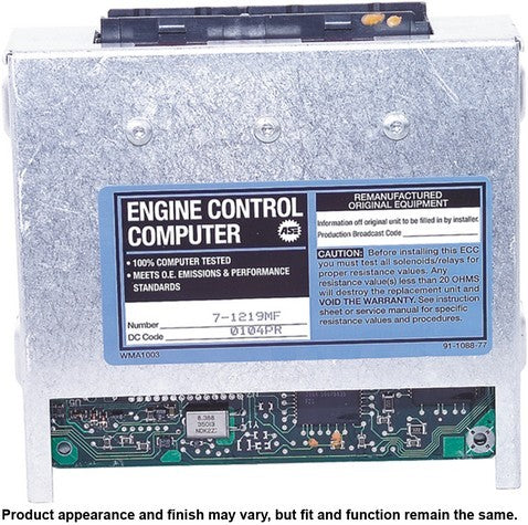 CARDONE Reman Engine Control Module (ECM) P/N:77-1219MF Fits: Geo Storm 1993, Isuzu Stylus 1993 - Image 4