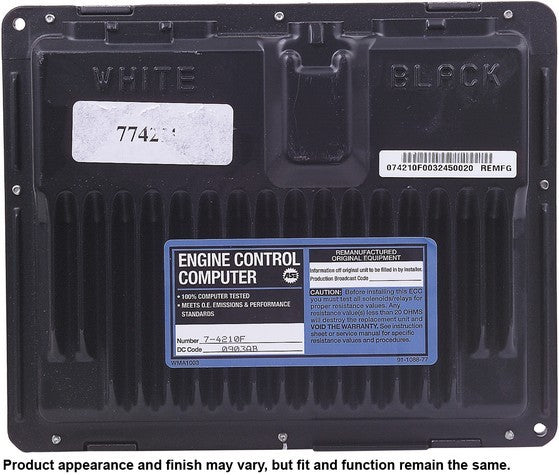 CARDONE Reman Engine Control Module (ECM) P/N:77-4210F Fits: Chevrolet Astro, Chevrolet Blazer, Chevrolet C1500, Chevrolet C1500 Suburban, Chevrolet C2500, Chevrolet C2500 Suburban, Chevrolet C35, Chevrolet C3500, Chevrolet C3500hd, Chevrolet Express 1500 - Image 3