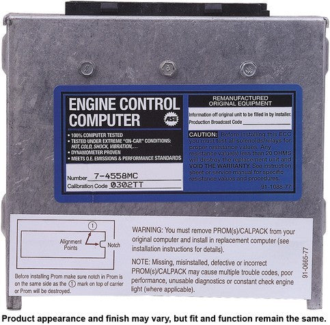 CARDONE Reman Engine Control Module (ECM) P/N:77-4558MC Fits: Geo Storm 93-92 - Image 3