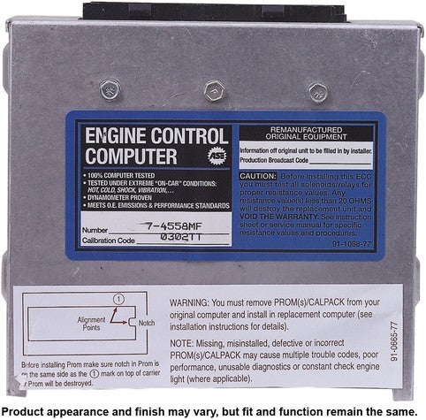 CARDONE Reman Engine Control Module (ECM) P/N:77-4558MF Fits: Geo Storm 93-92 - Image 3