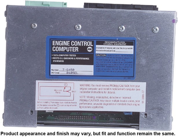 CARDONE Reman Engine Control Module (ECM) P/N:77-6450 Fits: Buick Skylark 1992, Chevrolet Beretta 1992, Oldsmobile Achieva 1992, Pontiac Grand Am 1992 - Image 4