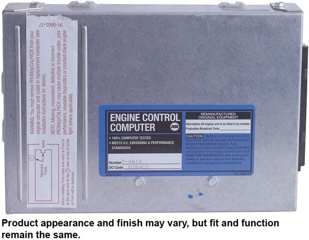 CARDONE Reman Engine Control Module (ECM) P/N:77-8812 Fits: Chevrolet Blazer, Chevrolet C1500, Chevrolet C2500, Chevrolet C3500, Chevrolet C3500hd, Chevrolet G20, Chevrolet G30, Chevrolet K1500, Chevrolet K2500, Chevrolet K3500 - Image 4