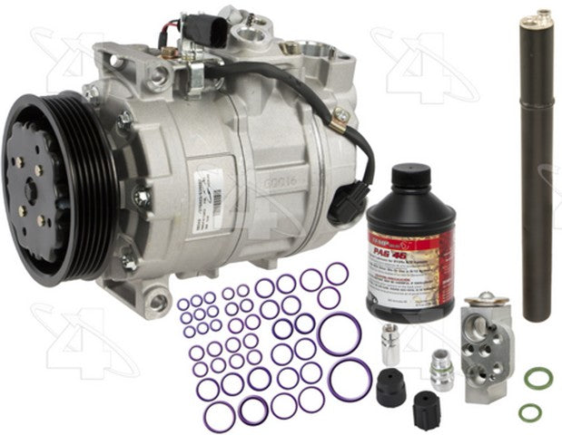 Four Seasons A/C Compressor Kit P/N:7718NK Fits: Audi A3, Audi A3 Quattro, Volkswagen Beetle, Volkswagen Bora, Volkswagen Eos, Volkswagen Golf, Volkswagen Golf Sportwagen, Volkswagen Gti, Volkswagen Jetta, Volkswagen Jetta City, Volkswagen R32 - Image 1