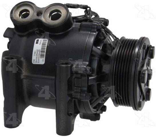Four Seasons A/C Compressor P/N:77561 Fits: Buick Rainier 07-04, Chevrolet Trailblazer 09-02, Chevrolet Trailblazer Ext 06-02, GMC Envoy 09-02, GMC Envoy Xl 06-02, GMC Envoy Xuv 2005, Isuzu Ascender 08-03, Oldsmobile Bravada 04-02, Saab 9-7x 09-05 - Image 1