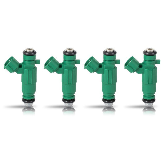 ACEON Fuel Injector Set P/N:7795-1327-04 Fits: Hyundai Accent 11-06, Hyundai Santa Fe 06-01, Hyundai Sonata 05-99, Hyundai Tiburon 08-03, Hyundai Tucson 09-05, Kia Magentis 04-01, Kia Optima 06-01, Kia Rio 10-06, Kia Rio5 10-06, Kia Sportage 10-05 - Image 1