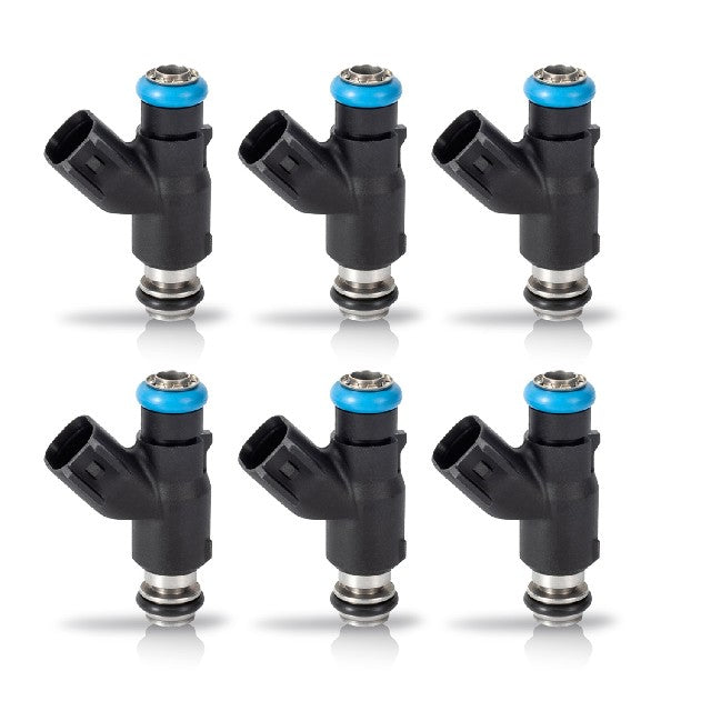 ACEON Fuel Injector Set P/N:7795-2101-06 Fits: Hyundai Azera 11-06, Hyundai Entourage 08-07, Hyundai Genesis 2009, Hyundai Santa Fe 09-07, Hyundai Sonata 10-06, Hyundai Veracruz 12-07, Kia Amanti 09-07, Kia Sedona 10-06, Kia Sorento 09-07 - Image 1