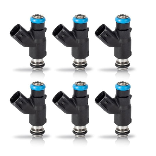 ACEON Fuel Injector Set P/N:7795-2101-06 Fits: Hyundai Azera 11-06, Hyundai Entourage 08-07, Hyundai Genesis 2009, Hyundai Santa Fe 09-07, Hyundai Sonata 10-06, Hyundai Veracruz 12-07, Kia Amanti 09-07, Kia Sedona 10-06, Kia Sorento 09-07 - Image 1