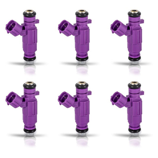 ACEON Fuel Injector Set P/N:7795-2104-06 Fits: Hyundai Santa Fe 06-01, Hyundai Sonata 04-99, Hyundai Xg350 05-02, Kia Amanti 06-04, Kia Optima 06-02, Kia Sedona 05-02, Kia Sorento 06-03 - Image 1