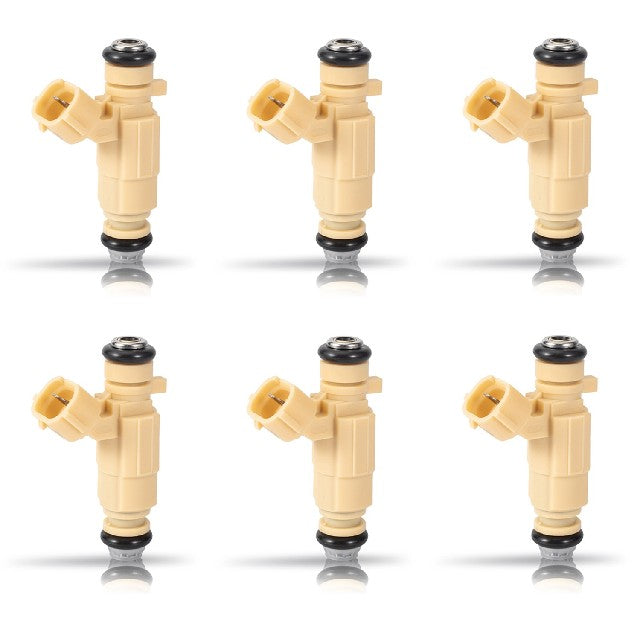 ACEON Fuel Injector Set P/N:7795-2105-06 Fits: Hyundai Elantra 07-01, Hyundai Santa Fe 09-07, Hyundai Tiburon 08-03, Hyundai Tucson 09-05, Kia Optima 10-06, Kia Rondo 10-07, Kia Spectra 07-04, Kia Spectra5 09-05, Kia Sportage 10-05 - Image 1