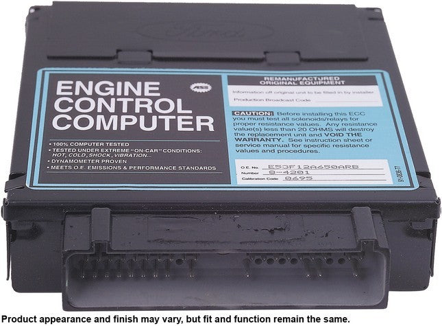 CARDONE Reman Engine Control Module (ECM) P/N:78-4201 Fits: Ford Mustang 86-84, Mercury Capri 86-85 - Image 2