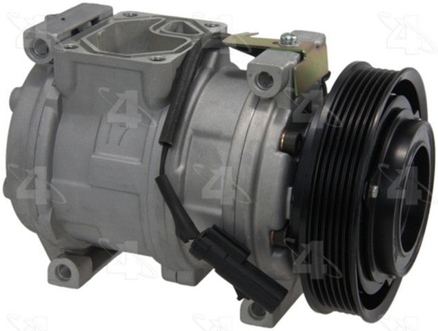 Four Seasons A/C Compressor P/N:78359 Fits: Chrysler Voyager 2000, Dodge Caravan 00-96, Dodge Grand Caravan 97-96, Jeep Grand Cherokee 1998, Jeep Tj 02-00, Jeep Wrangler 02-00, Plymouth Grand Voyager 97-96, Plymouth Voyager 00-96 - Image 1