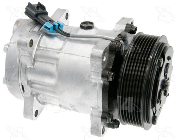 Four Seasons A/C Compressor P/N:78597 Fits: Chevrolet C60 Kodiak, Chevrolet C6500 Kodiak, Chevrolet C70 Kodiak, Chevrolet C7500 Kodiak, Chevrolet C8500, Chevrolet T6500, Chevrolet T7500, GMC C6000 Topkick, GMC C6500 Topkick, GMC C7000 Topkick - Image 1